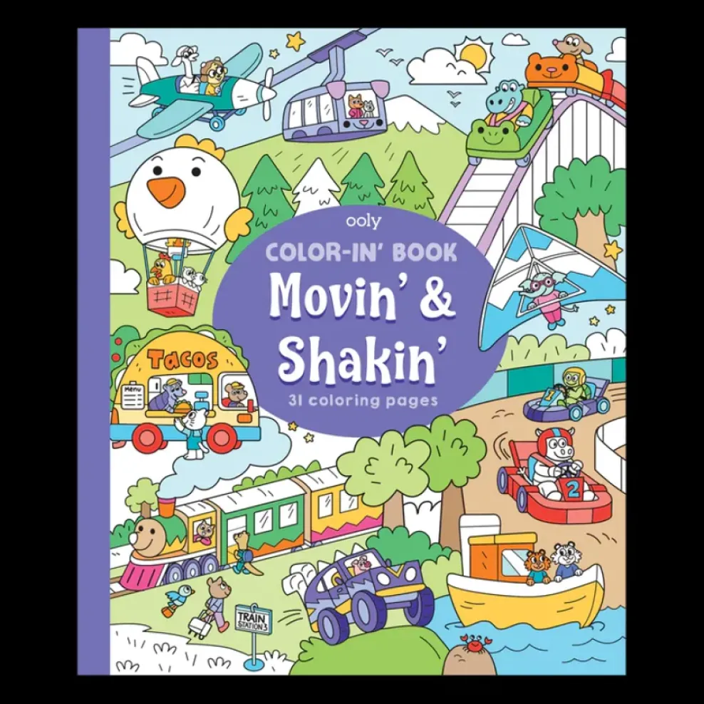 Ooly Color-In' Book - Movin' and Shakin' Fashion