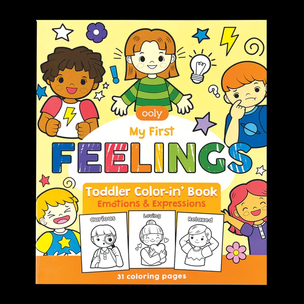 Ooly Color-In' Book Toddler - My First Feelings New