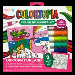 Ooly Colortopia Color By Number Paint Marker Kit - Unicorn Funland Outlet