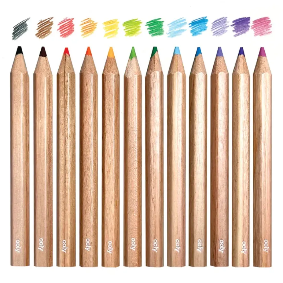 Ooly Draw 'n Doodle Mini Colored Pencils & Sharpner Space Best