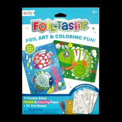 Ooly Foil-tastic Foil Art & Coloring Set - Awesome Animals Sale