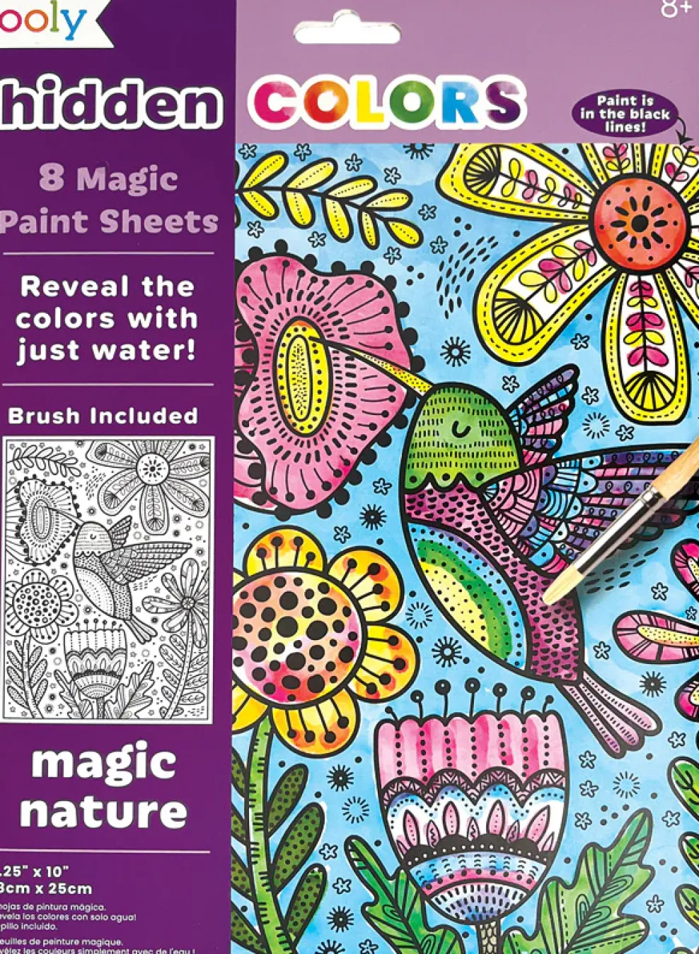 Ooly Hidden Colors Magic Paint Sheets: Magic Nature Hot