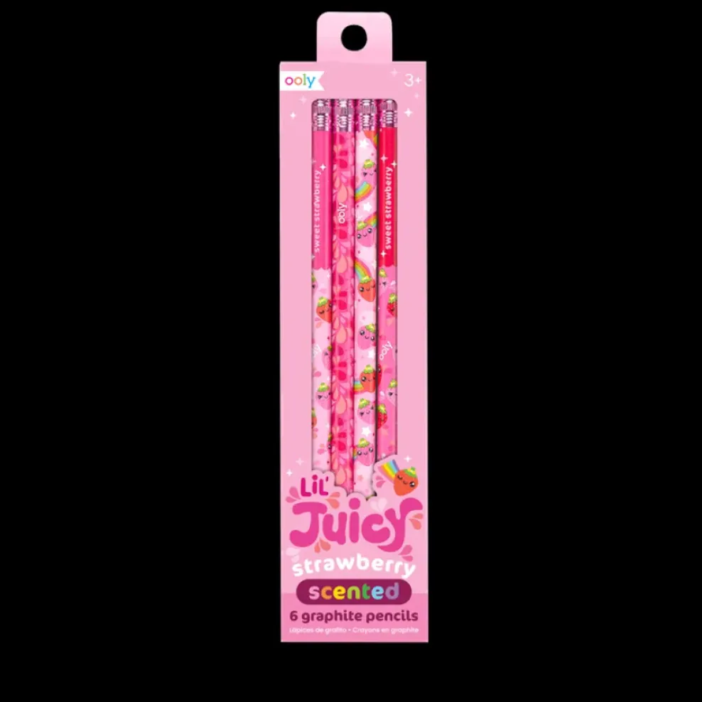 Ooly Lil Juicy Scented Graphite Pencils - Strawberry Sale