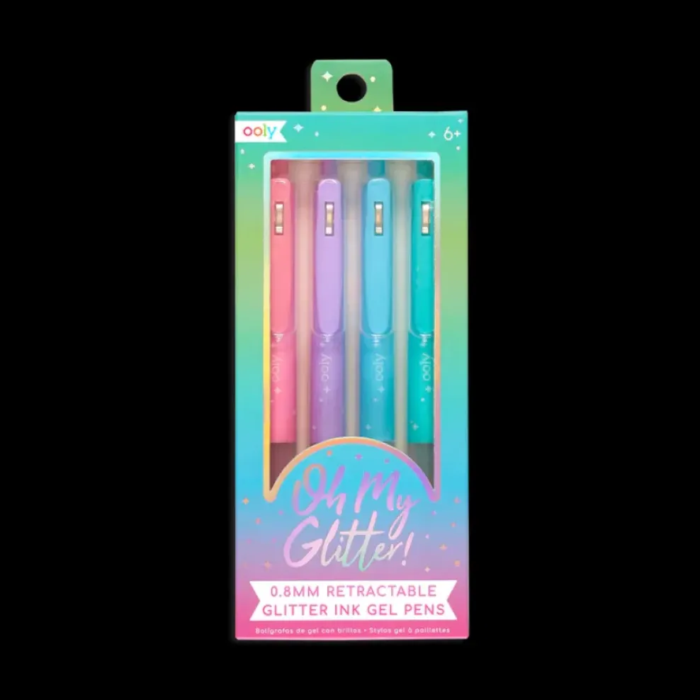 Ooly Oh My Glitter! Retractable Glitter Gel Pens (set of 4) Sale