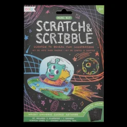 Ooly Scratch & Scribble Mini Scratch Art Kit - Wacky Universe Online