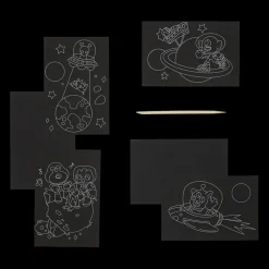 Ooly Scratch & Scribble Mini Scratch Art Kit - Wacky Universe Online
