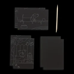 Ooly Scratch & Scribble Mini Scratch Art Kit - Playful Pups Clearance