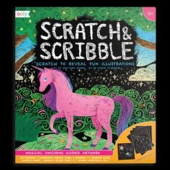 Ooly Scratch & Scribble Scratch Art Kit - Magical Unicorns Discount