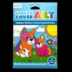 Ooly Undercover Art Hidden Pattern Coloring Activity Art Cards - Dog Days Outlet