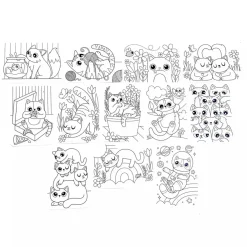 Ooly Undercover Art Hidden Pattern Coloring Activity Art Cards - Smitten Kittens Discount