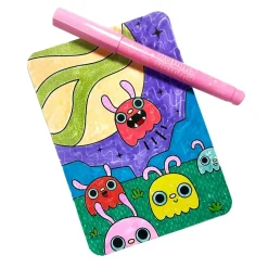 Ooly Undercover Art Hidden Pattern Coloring Activity Art Cards - Monsters Aliens Online
