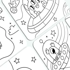 Ooly Undercover Art Hidden Pattern Coloring Activity Art Cards - Monsters Aliens Online