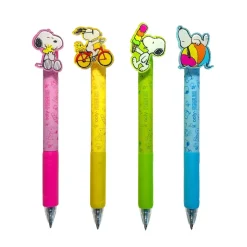 Ooly ® x Peanuts®: Black Ink Retractable Get Pens (Set of 4) Clearance