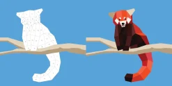 Hachette Paint by Sticker Kids: Zoo Animals Fashion