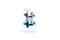 Peppercorn Kids Metallic Star Hair Clip Pink/Blue Discount