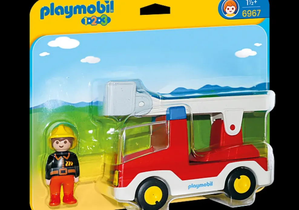 Playmobil 1.2.3 Ladder Unit Fire Truck Discount