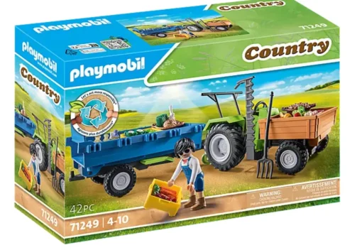 Playmobil Country: Harvester Tractor with Trailer 71249 Hot