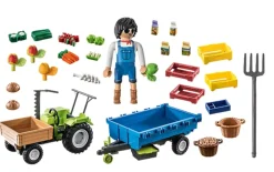 Playmobil Country: Harvester Tractor with Trailer 71249 Hot