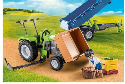 Playmobil Country: Harvester Tractor with Trailer 71249 Hot