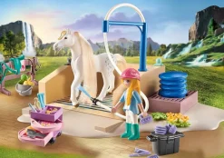 Playmobil Horses of Waterfall: Washing Station with Isabella and Lioness 71354 Discount
