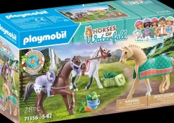Playmobil Horses of Waterfall: Three Horses with Saddles 71356 Clearance