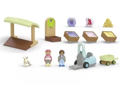 Playmobil Junior: Organic Market Stall & Forklift 71691 Sale