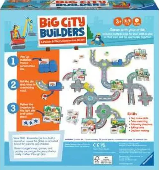 Ravensburger Big City Builders – A Preschool Puzzle and Play Construction Game Outlet