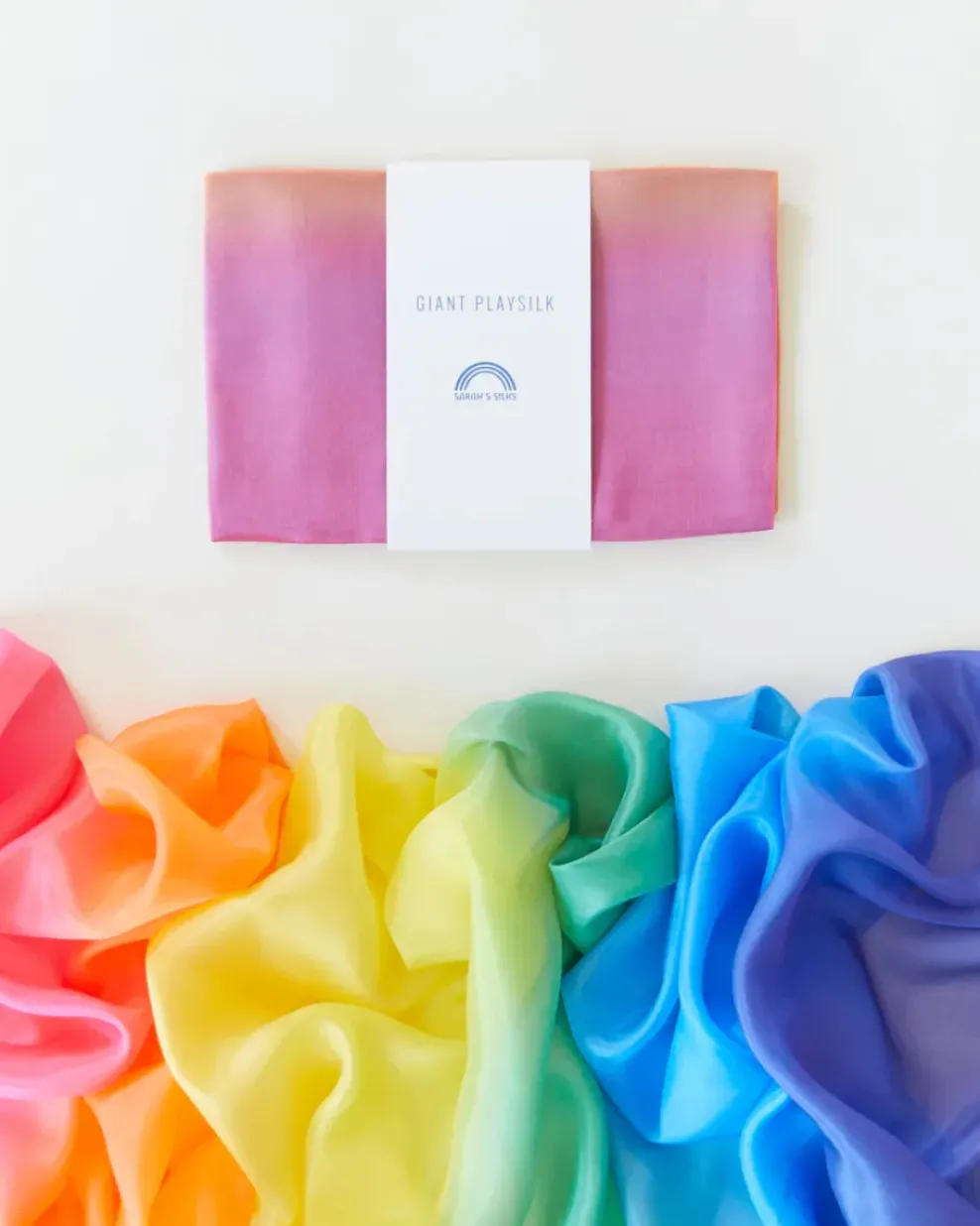 Sarah's Silks : Giant Play Silk Rainbow Hot