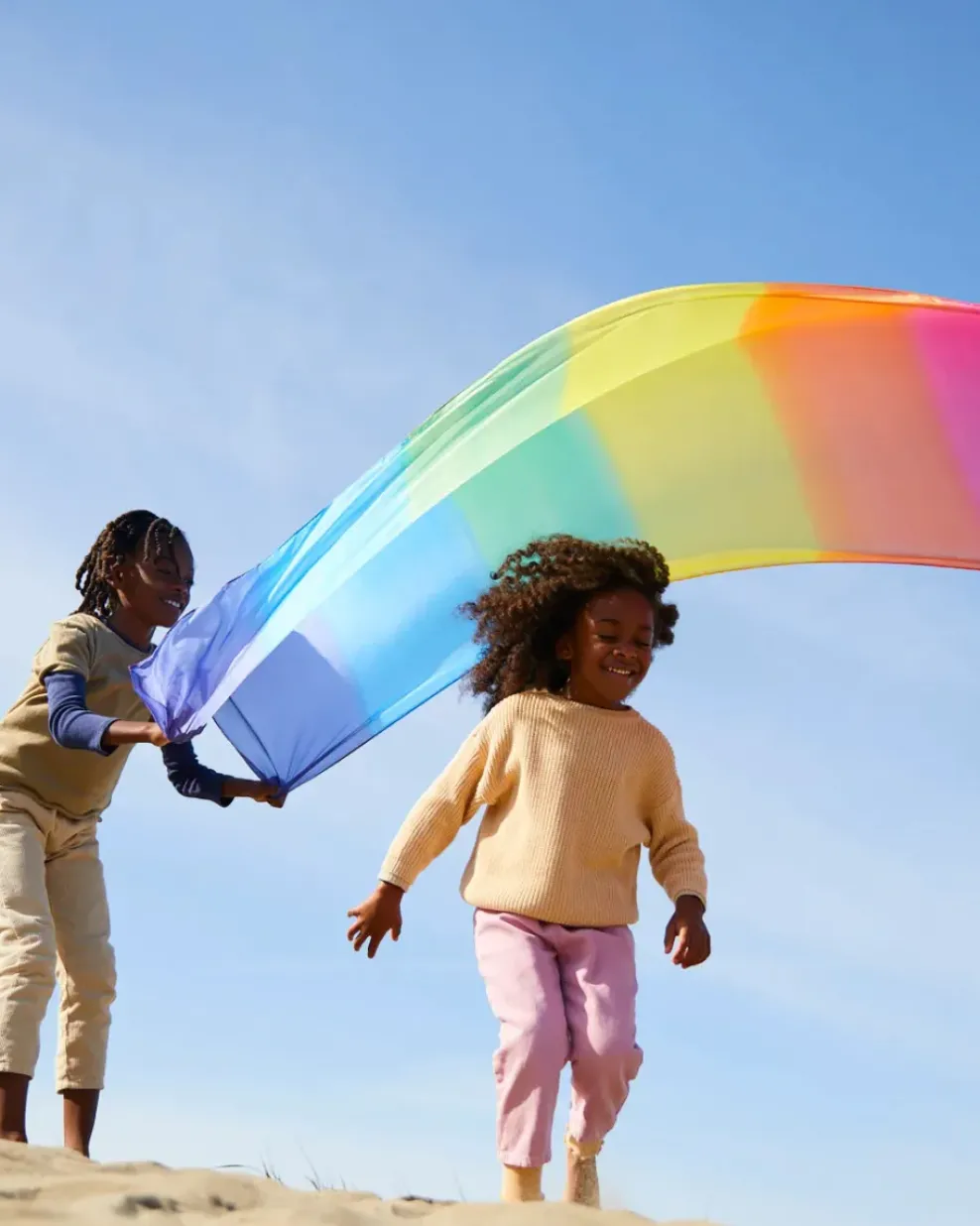 Sarah's Silks : Giant Play Silk Rainbow Hot