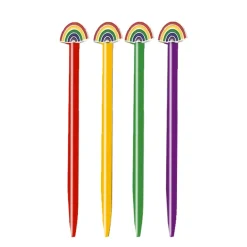 Snifty Pen Snifty Enamel Charm Pen: Rainbow Topper on Green Pen Outlet