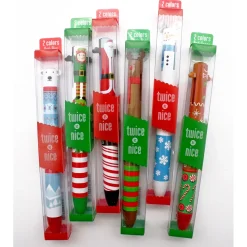 Snifty Pen Twice as Nice Holiday 2 Color Click Pen Assortment Elf Outlet