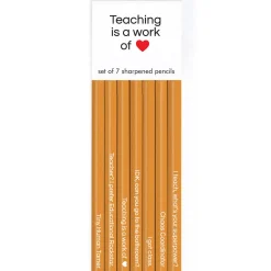 Snifty Pen cil Set: Teaching is A Work of the Heart Fashion