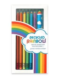 Snifty Pen Snifty Recycled Rainbow Pencils & Eraser Set New