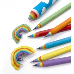 Snifty Pen Snifty Recycled Rainbow Pencils & Eraser Set New
