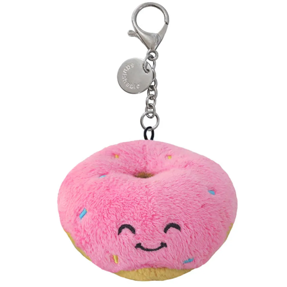 Squishable ® Micro Keychain: Pink Donut 3" New