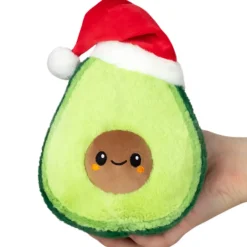 Squishable ® Snugglemi Snackers: Santa Avocado 9" New