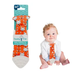 Tasty Tie ® Baby Teething Tie & Crinkle Toy! - Fox Sale