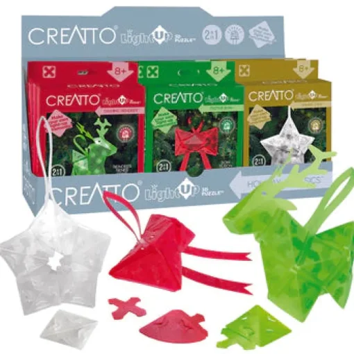 Thames Kosmos Thames & Kosmos Creatto Light up 3D Puzzle Holiday FestiveBow Clearance