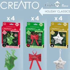 Thames Kosmos Thames & Kosmos Creatto Light up 3D Puzzle Holiday FestiveBow Clearance