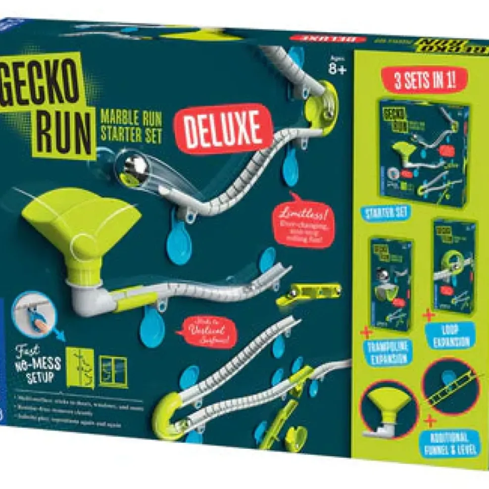 Thames Kosmos Thames & Kosmos: Gecko Run Marble Run Deluxe Starter Set Discount