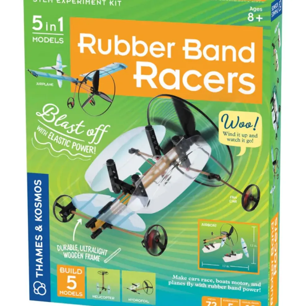 Thames Kosmos Thames & Kosmos Rubber Band Racers Clearance