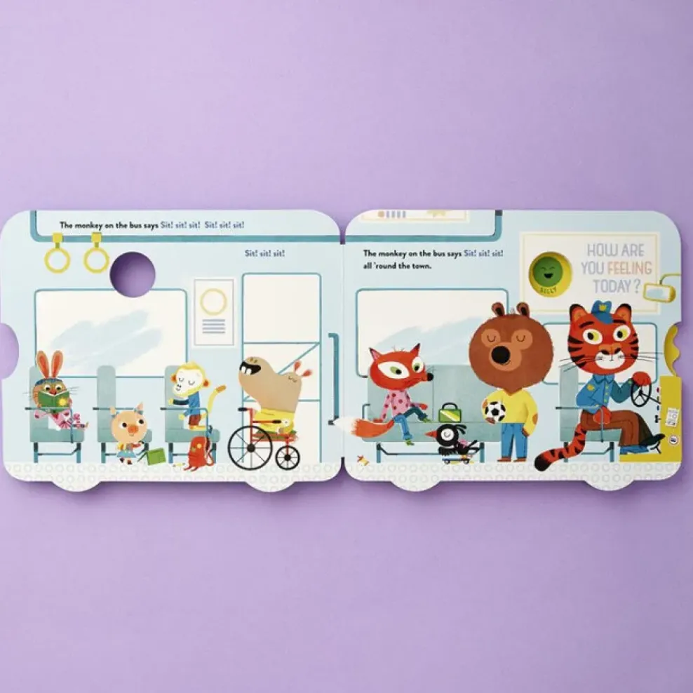 Chronicle Books The Kids on the Bus: A Spin-the-Wheel Book of Emotions Fashion