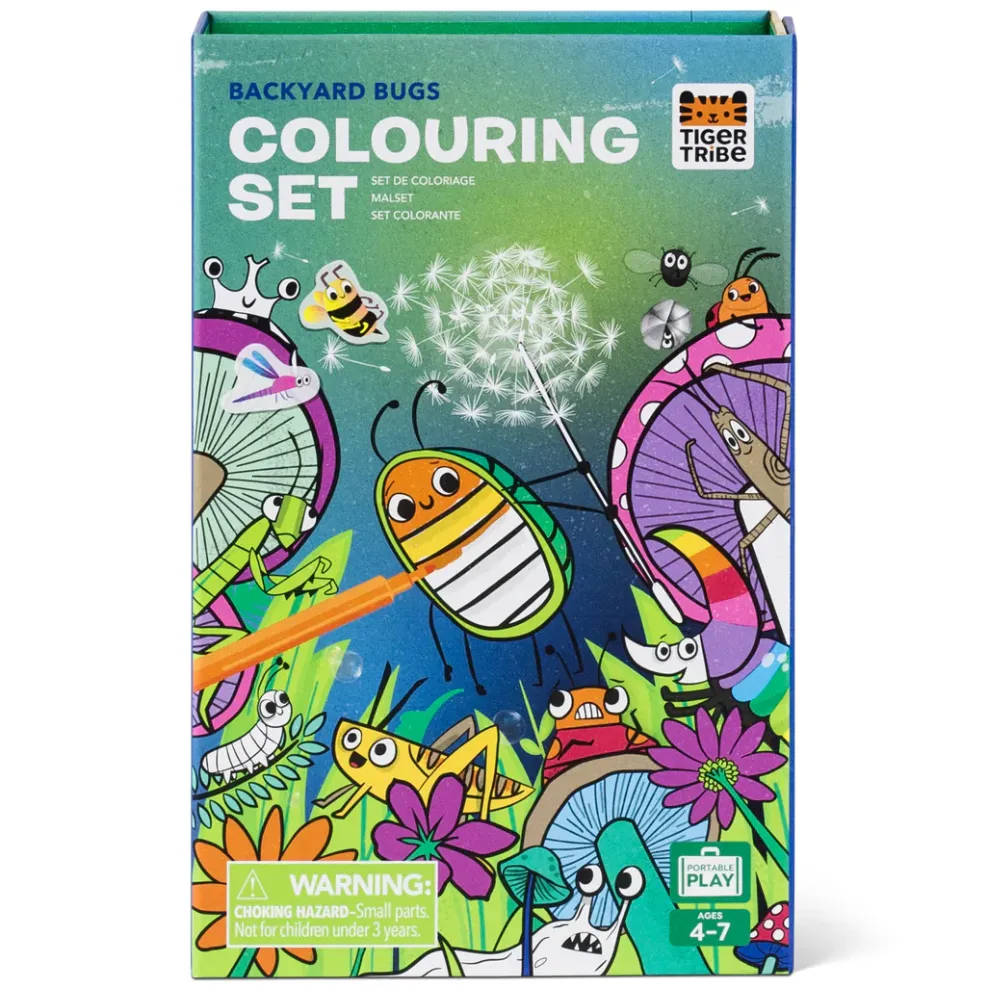 Tiger Tribe - Coloring Set: Backyard Bugs Hot
