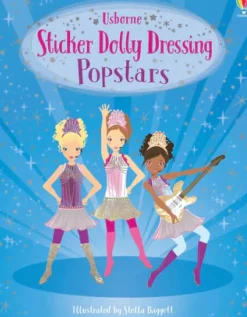Harper Collins Usborne Sticker Dolly Dressing: Popstars New